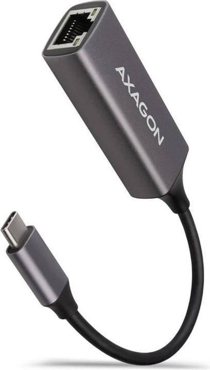 Actual product image Axagon ADE-TRC Gigabit Ethernet 10/100/1000 Adapter - USB 3.1 Type C, Titanium Gray (USB 3.1, RJ45 (1x))