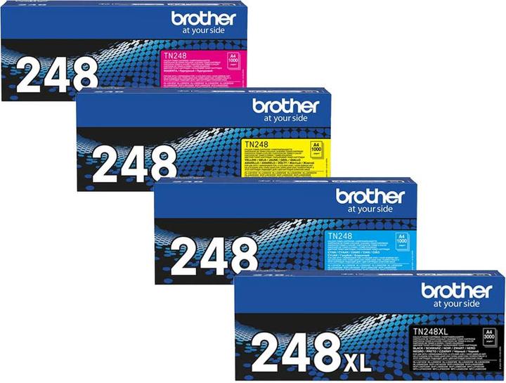 Produktbild Brother Original Toner SET TN248XL/TN-248 Multipack / Set mit allen vier Farben (M, BK, Y, C)