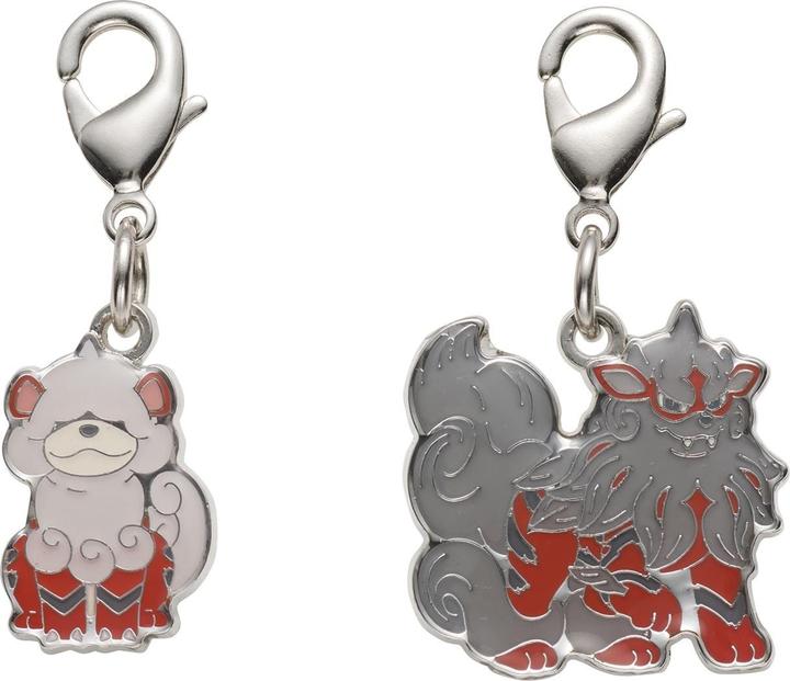 Pokémon Pokemon Center - Hisuian Arcanine, Hisuian Growlithe Schlüsselanhänger - 2 Stück