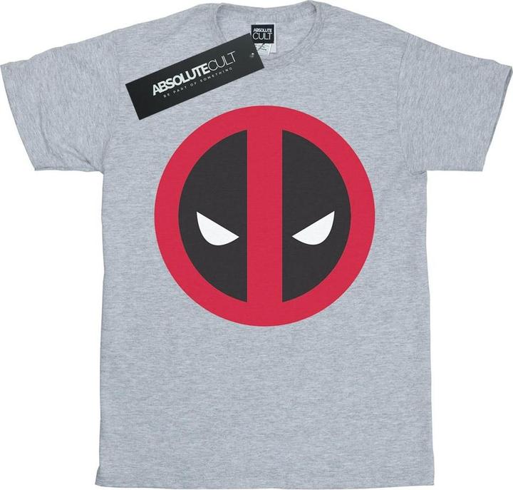 Actual product image Womens/Ladies Deadpool Large Clean Logo Cotton Boyfriend T-Shirt (XL)