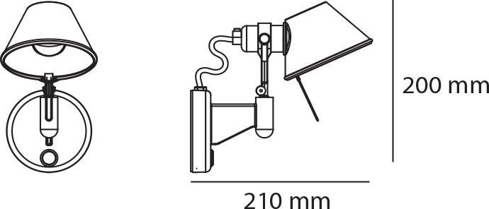 Produktbild Artemide Tolomeo Micro Faretto (267 lm, E14)