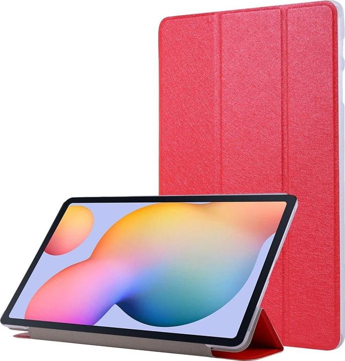 Produktbild König Design Schutz Tablet Hülle für Samsung Galaxy Tab S7 Case Cover Klapp Tasche Etuis Rot (Galaxy Tab S7)