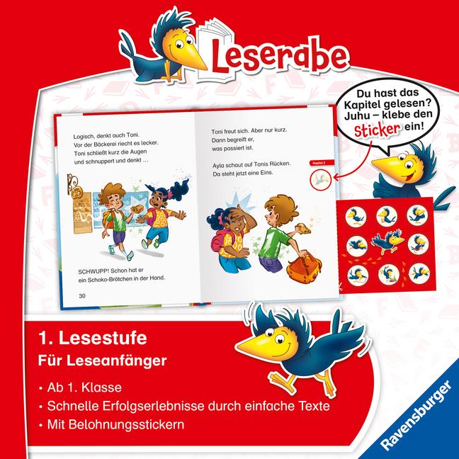 Immagine prodotto Ravensburger Tonis magisches Fussball-Trikot - lesen lernen mit dem Leserabe - Erstlesebuch - Kinderbuch ab 6 (Tedesco, Meike Haas, Jan Sasse, 2024)