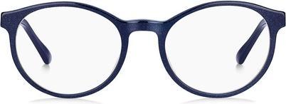 Actual product image Jimmy Choo 272 Women's Glasses 0JOO Blue Glitter Oval 49mm New 100% Authentic