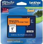 Actual product image Brother TZB51 24 Black ON Orange (2.40 cm, Orange, Black)