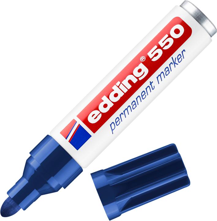 Produktbild Edding Permanent Marker 550 (Blau, 4 mm, 1 x)