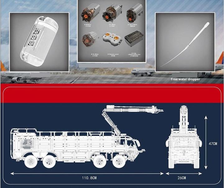 Produktbild Mould King Flughafen Rettungsfahrzeug