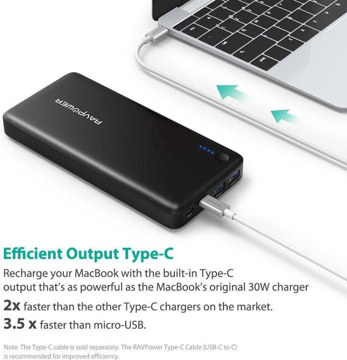 Produktbild RAVPower Rp-Pb059 (20100 mAh, 74.37 Wh)