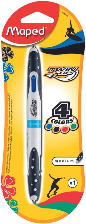 Image du produit Maped Stylo à bille Twin Tip 4coloured (Blanc, Noir, 1 x)