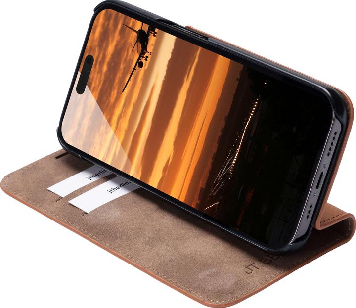 Image du produit JT Berlin BookCase en cuir véritable Tegel (Apple iPhone 16 Pro Max)