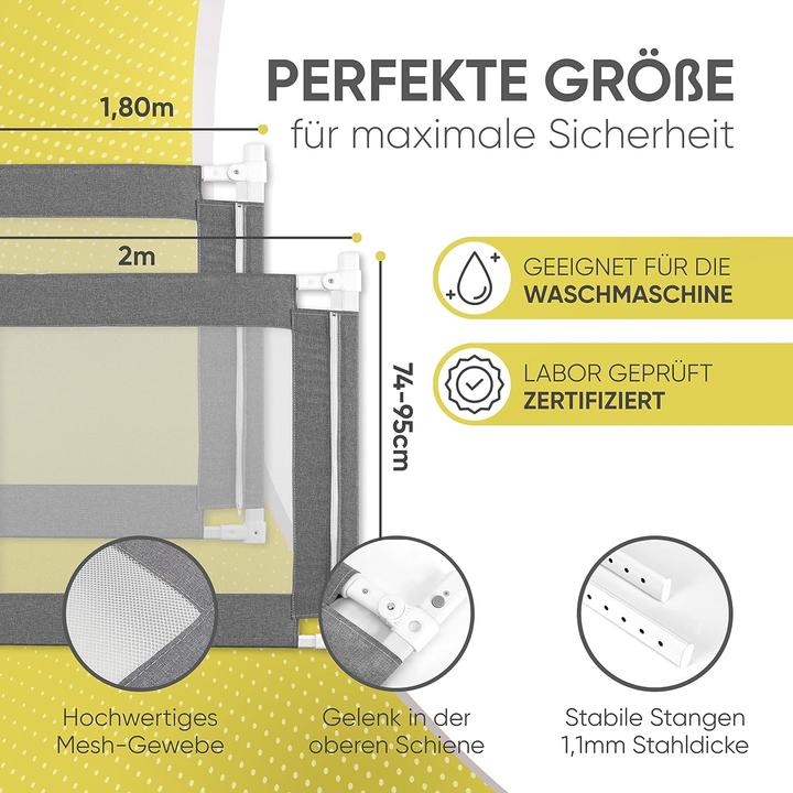 Immagine prodotto Rawvel Sponda letto grigia, 200 cm (200 cm)