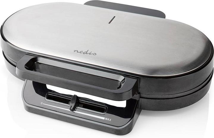 Nedis Waffle iron 2 x 5 Heart shaped waffles 12 cm 1200 W plastic/metal (EU plug)