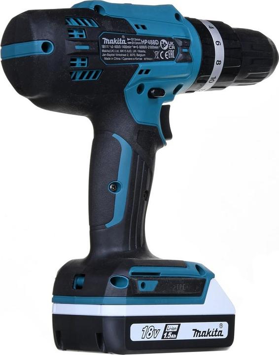 Productafbeelding Makita HP488D009 G-serie accu klopboormachine incl. koffer + 2 accu's (Oplaadbare batterij)