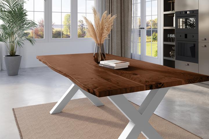 Produktbild SAM NICK Baumkante massiv Akazie (220 x 100 x 77 cm)