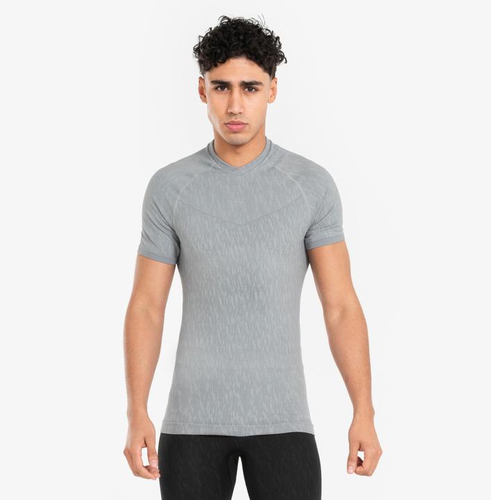 Produktbild Kipsta Funktionsshirt Fussball kurzarm Keepdry 500 Wärmekomfort Damen/Herren grau (L)