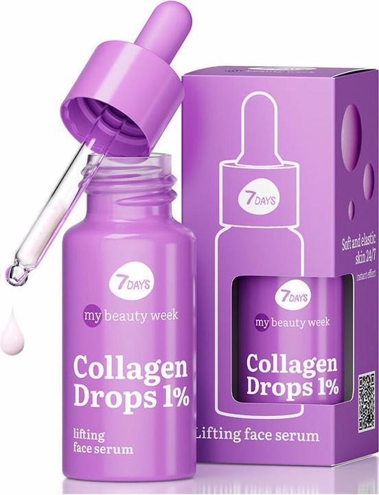 7Days Kollagenserum für das Gesicht Anti Aging Koreanische Hautpflege mit Jojoba- und Mandelöl (20 ml)