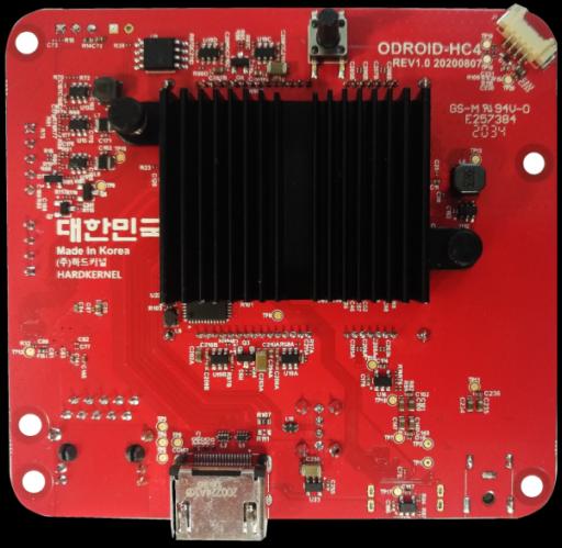 Actual product image Odroid Odroid-HC4 with OLED screen