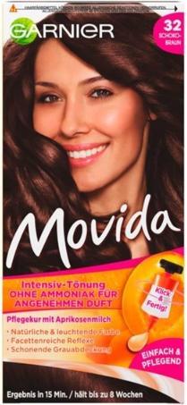 Garnier Movida, Haarfärbemittel 32, 1 Stück (32 Chocolate Brown)