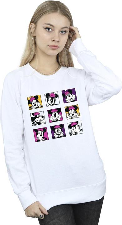 Actual product image Disney Womens/Ladies Minnie Mouse Squares Sweatshirt (XL)