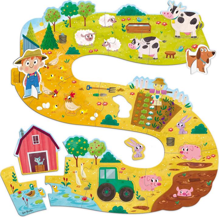 Image du produit Jumbo Goula 53176 - Puzzle XXL, ferme, 18 pièces (18 pièces)