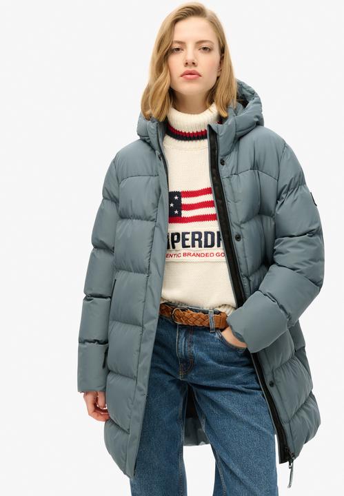 Produktbild Superdry HOODED SPORTS PUFFER MID JKT Dames Jas - Maat S (10)