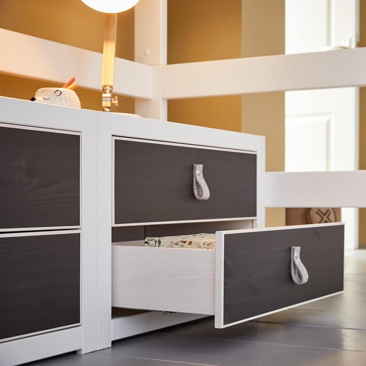 Image du produit Lifetime Kidsrooms Lit mezzanine avec escalier, tiroirs et sommier Deluxe
