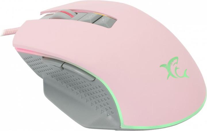 Image du produit White Shark Souris de jeu Gareth rose avec illumination RGB (Filaire)