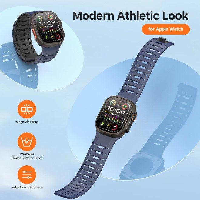 Produktbild Dux Ducis CS Armband (49 mm, 45 mm, 46 mm, 44 mm, 42 mm, Silikon, Apple Watch Series 5, Apple Watch Series 4, Apple Watch Series 3, Apple Watch Ultra 2, Apple Watch Series 8, Apple Watch Series 6, Apple Watch SE (2022/2023), Apple Watch Series 7, Apple Watch Series 9, Apple Watch Ultra, Apple Watch Series 10)