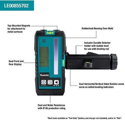 Actual product image Makita LE00855702 Laser target electronic + clamp Red + Green SK105 & SK106