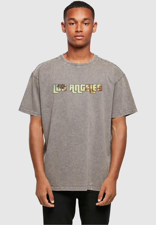 Produktbild Merchcode Grand Los Angeles Acid Washed Heavy Oversized Tee - 117851 (XL)