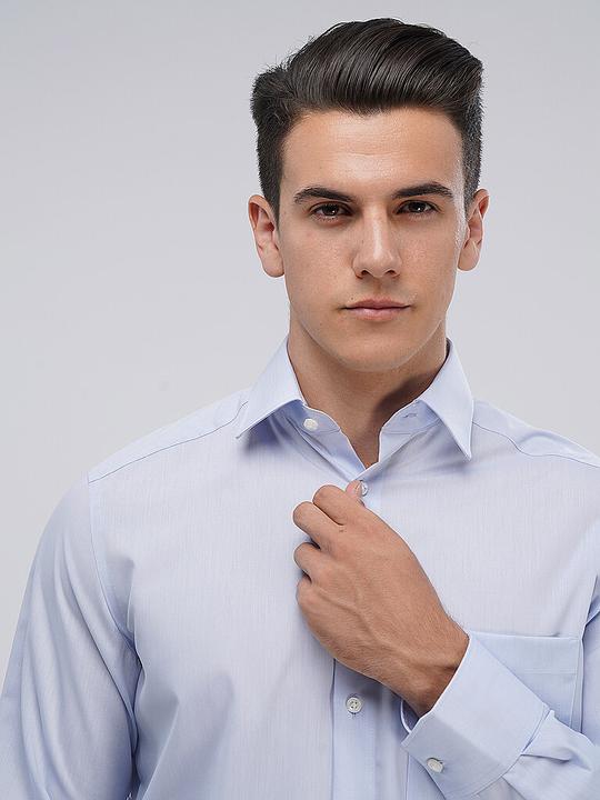 Image du produit Olymp Chemise Luxor bleu/ New Kent 1/1 manche Chambray Gr.40 (40)