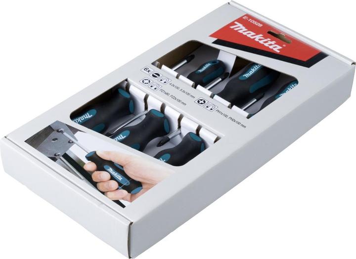 Actual product image Makita Screwdriver set 6 pieces (Port, Pozidriv cross recess (PZ), Phillipps cross recess (PH))