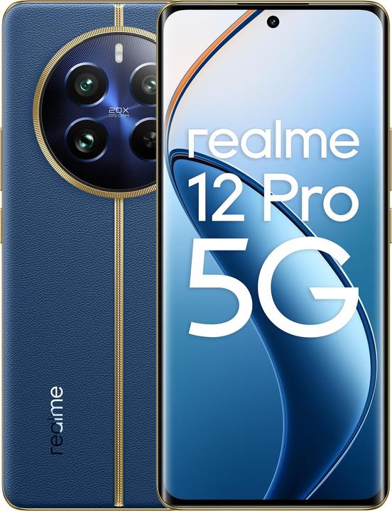 Image du produit realme 12 Pro 5G 12Gb 256Gb 6.7 (256 Go, Submariner Blue, 263.78", Double SIM, 50 Mpx, 5G)