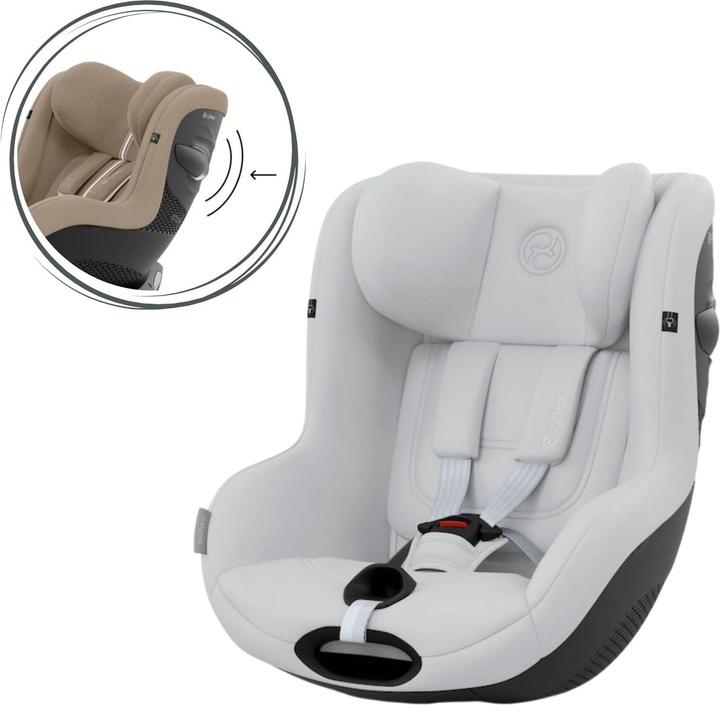 Produktbild Cybex SIRONA G I-SIZE Fog Grey | light grey (Reboarder, ECE R129/i-Size Norm)