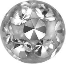 Produktbild Bijouteria 1.2mm Piercing-Kugel (Kristall, Edelstahl, Epoxiharz)