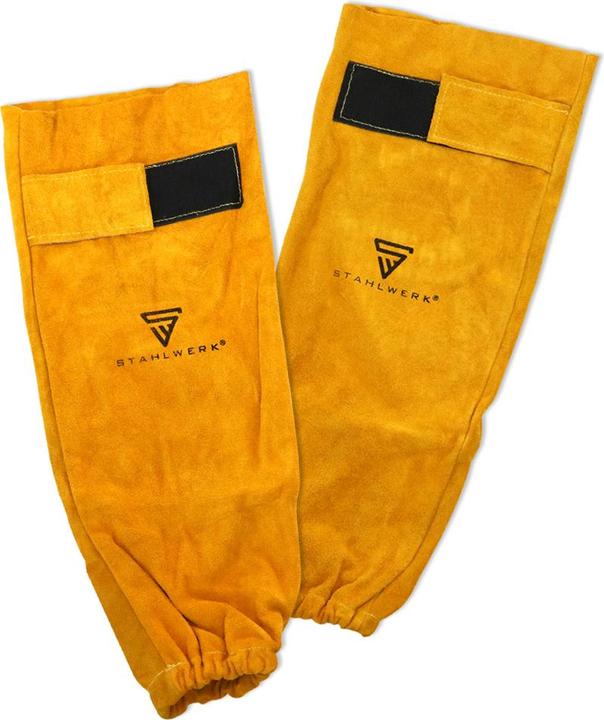 Stahlwerk Schweisser Armschutz Spritzschutz Armschoner Schweisser Ärmel Echtleder (One Size)
