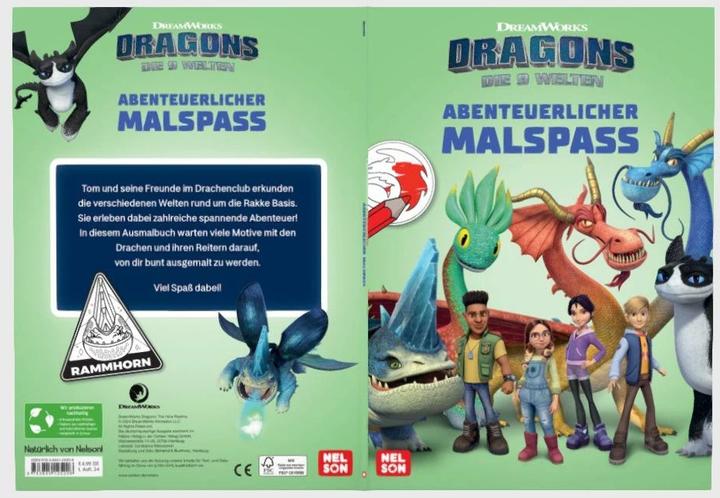 Actual product image Dragons - The nine worlds: Adventurous colouring fun