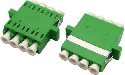 Image du produit Tecline LWL Kupplung, LC/APC 8° / LC/APC 8° Quad, OS2, grün