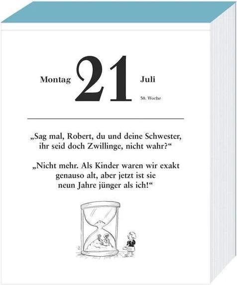 Image du produit Blagues de retraités Calendrier à déchirer 2025 (15 x 18 cm, Non contraignant, Allemand)