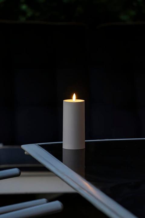 Actual product image LED Kunststoffkerze sand 1875-970 Aussen 1875-970 6h Timer D7 H15cm 2xAA