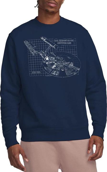 Actual product image Unisex Adult Enterprise Print Sweatshirt (S)