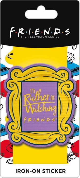 Actual product image Friends Embroidered Iron-On Patch I'd Rather Be Watching (1 x)