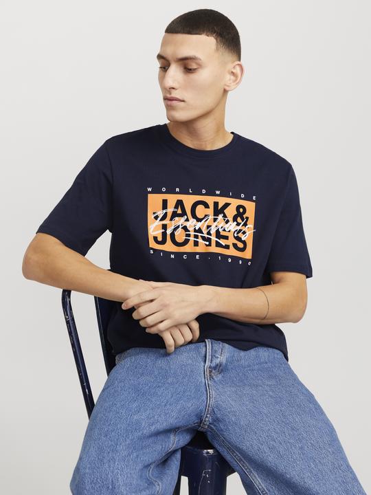Immagine prodotto Jack & Jones Maglietta con logo a girocollo (L)