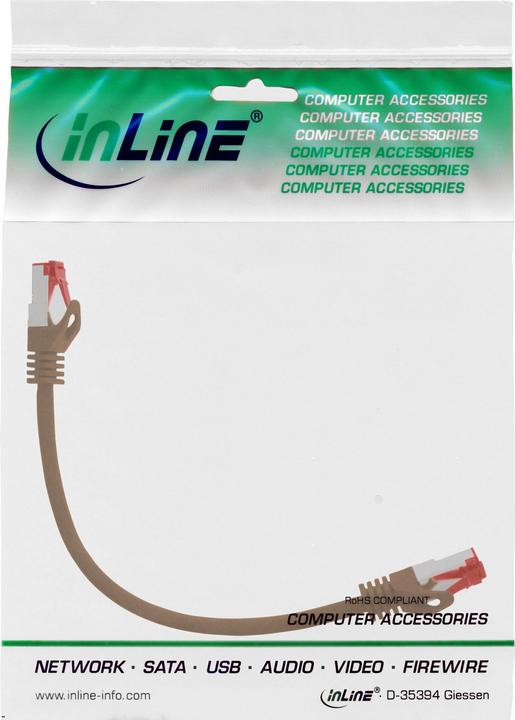 Actual product image InLine Patch cable (S/FTP, CAT6, 0.30 m)