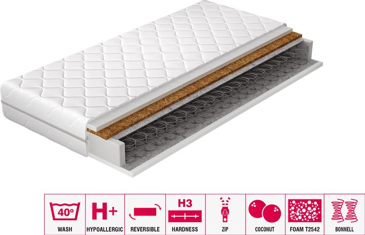 Actual product image ELTAP Oslo Microfibre (120 x 200 cm, Spring core)