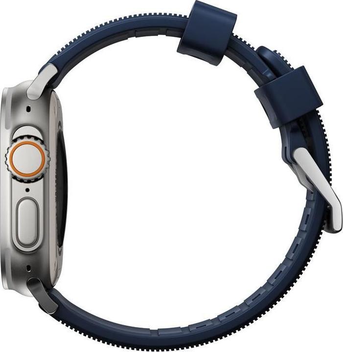 Actual product image Nomad Rugged Strap Atlantic Blue Connector Silver 42/44/45/49mm (45 mm, 44 mm, 42 mm, 49 mm, Tyres)