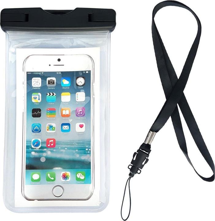 Hurtel Wasserdichte Tasche Handytasche für Schwimmbad transparent (Smartphones bis 6.5 Zoll)