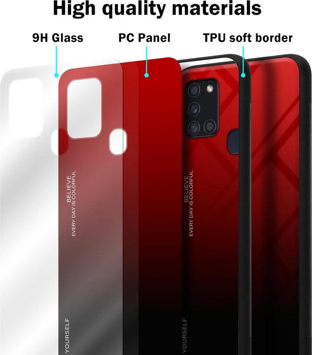 Actual product image Cadorabo TPU 2 colors glass cover (Samsung Galaxy A21s)