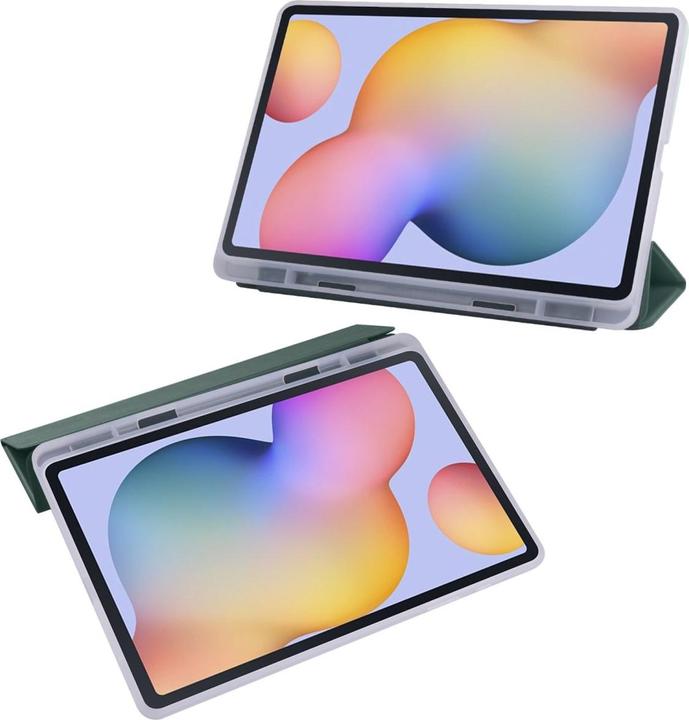 Produktbild König Design Schutz Tablet Hülle für Samsung Galaxy Tab S6 Lite Case Cover Tasche Etuis Grün (Galaxy Tab S6 Lite)