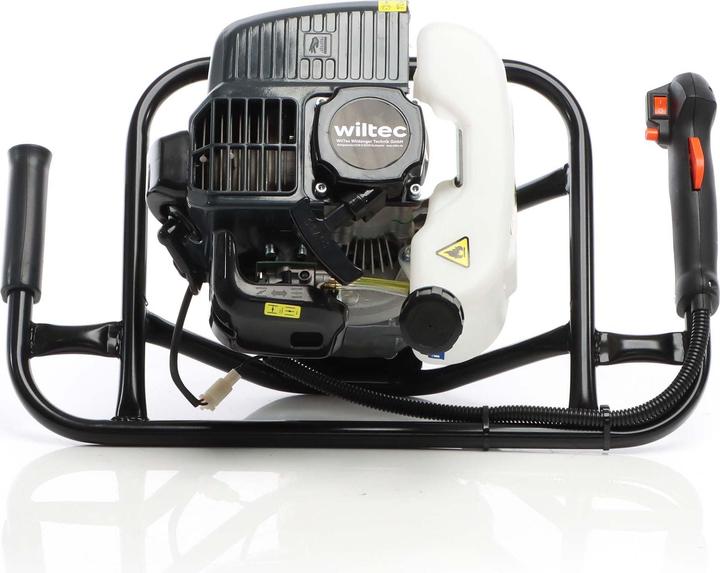 Produktbild Wiltec Erdlochbohrer 1,4kW 1,9PS 52ccm Benzin Erdbohrer Pfahlbohrer 2 Takt Motor